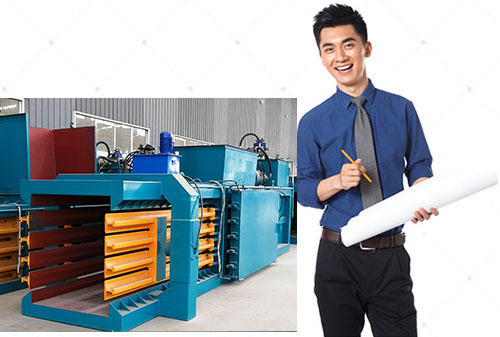 自己的設(shè)計(jì)團(tuán)隊(duì)，滿(mǎn)足各種廢紙打包機(jī)定制需求